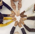 Diverse team of different business people having a meeting around an office table Royalty Free Stock Photo