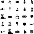 diverse vector symbols or icons set