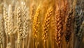 Diverse Wheat Varieties: A Comprehensive Overview of Types and Characteristics Royalty Free Stock Photo