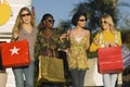 Diverse Women Carrying Shopping Bags