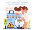 Diverse women in engineer technology. Female electrical engineer