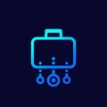 diversified portfolio, assets vector icon