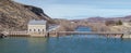 Diversion dam and bridge on the Boise River