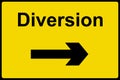 Diversion sign