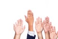 Diversity of Business Hands Raised Royalty Free Stock Photo