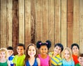 Diversity Children Friendship Innocence Smiling Concept Royalty Free Stock Photo