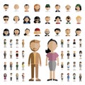 Diversity Community People Flat Design Icons Concept