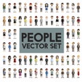 Diversity Community People Flat Design Icons Concept