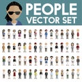 Diversity Community People Flat Design Icons Concept