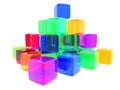 Diversity Cubes Royalty Free Stock Photo