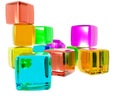 Diversity Cubes Royalty Free Stock Photo