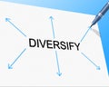 Diversity Diversify Represents Mixed Bag And Multi-Cultural Royalty Free Stock Photo