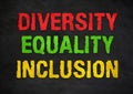 Diversity Equality Inclusion Royalty Free Stock Photo