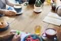 Diversity Friends Meeting Coffee Shop Brainstorming Concept Royalty Free Stock Photo