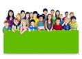 Diversity Friendship Group of Kids Education Billboard Concept Royalty Free Stock Photo