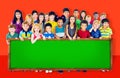 Diversity Friendship Group Kids Education Blackboard Concept Royalty Free Stock Photo