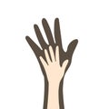 Diversity hand logo iocn