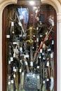 Handmade forged swords, daggers and knives in gift shop of Toledo