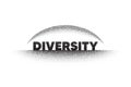 Diversity and Inclusion culture equity logo. Stop homophobia, pride day and LGBT rights banner. Vector