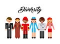 diversity people design Royalty Free Stock Photo