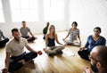 Diversity People Exercise Class Relax Concept Royalty Free Stock Photo