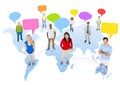 Diversity People Global Communication Connection Speech Concept Royalty Free Stock Photo