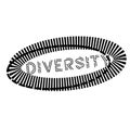 DIVERSITY stamp on white