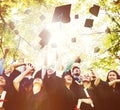 Diversity Students Graduation Success Celebration Concept Royalty Free Stock Photo