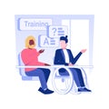 Diversity training isolated concept vector illustration. Royalty Free Stock Photo