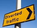 Diverted traffic sign