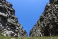 Divide Gorge in Table Mountain National Park, cape town south africa travel Royalty Free Stock Photo