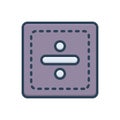 Color illustration icon for Divide, subdivide and calculate Royalty Free Stock Photo