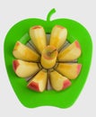 Divided apple