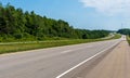 The divided four lane State Route 8 in Venango County, Pennsylvania, USA