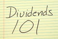 Dividends 101 On A Yellow Legal Pad