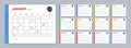 Divider document, Like and 24 hours minimal line icons. For web application, printing. Calendar 2022. Vector