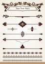 Dividers, borders and page decorations Royalty Free Stock Photo