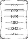 Dividers elements set Royalty Free Stock Photo