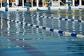 Dividers of paths in the big swimming pool