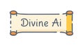 Divine AI Artificial Intelligence Concept, vector design Generative AI Royalty Free Stock Photo