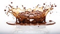 Divine Decadence Closer Look at Chocolate Drop Splash Art Liquid Indulgence Celebrating the Marvels of Chocolate Drop Splashes