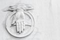 Divine Hand Symbol on White Background