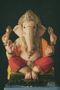 Divine Idol of Lord Ganesha. Hindu god of intellect