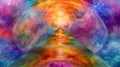 Divine Journey, Abstract Digital Pathway to Enlightenment. Generative Ai
