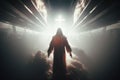 Divine Mercy of Jesus Christ Christian God. Generative AI .