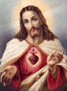 Divine Mercy of Jesus Sacred Heart Royalty Free Stock Photo