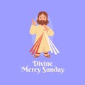 divine mercy sunday poster template
