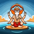 Divine Serenity: Ganesha's Sacred Aura