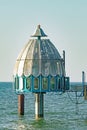 Diving bell at the end of the pier at the Baltic seaside resort of Zingst, Germany