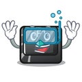 Diving button f1 in the shape character Royalty Free Stock Photo